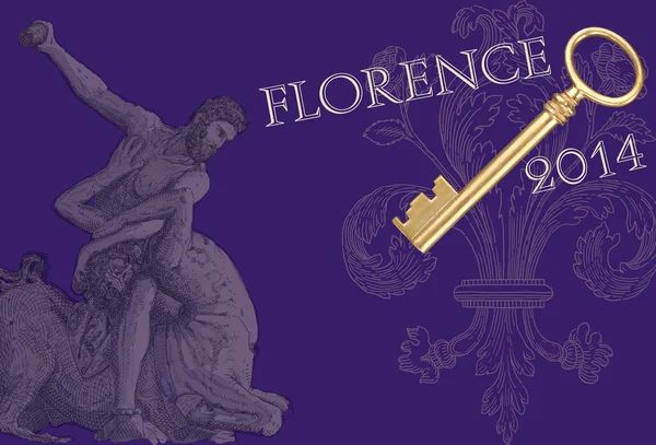 Перегляд ілюстрації Флоренції — стокове фото