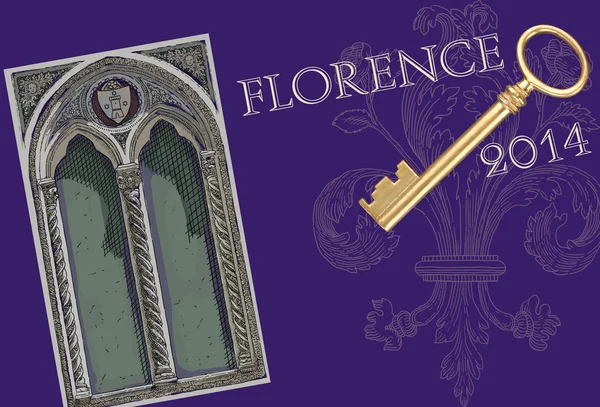 Florens Visa illustration — Stockfoto