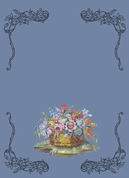 Ilustração floral — Fotografia de Stock