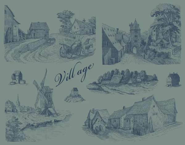 Oude dorp — Stockfoto