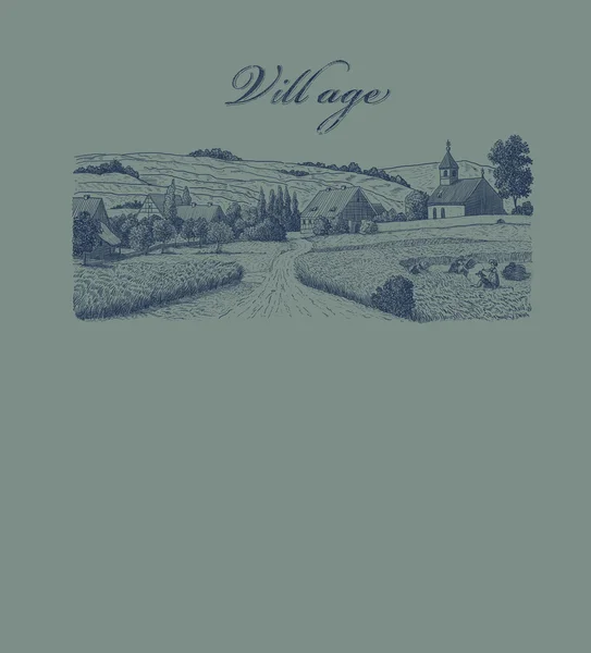 Старая деревня — стоковое фото