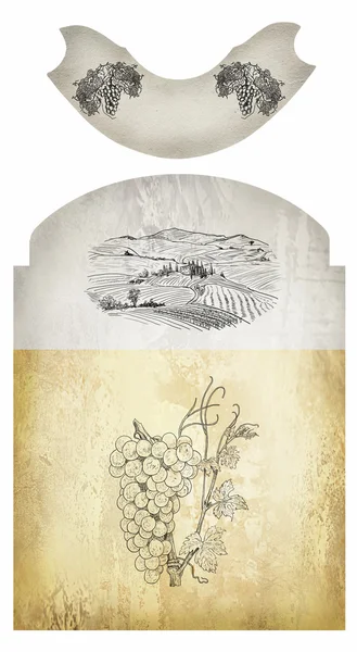 Wine label — Stock Photo, Image