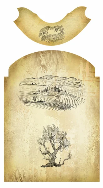 Wine label — Stock Photo, Image