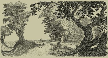 köy illüstrasyon