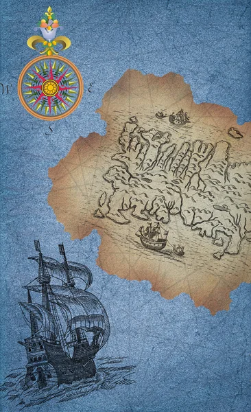 Pirate map — Stock Photo, Image