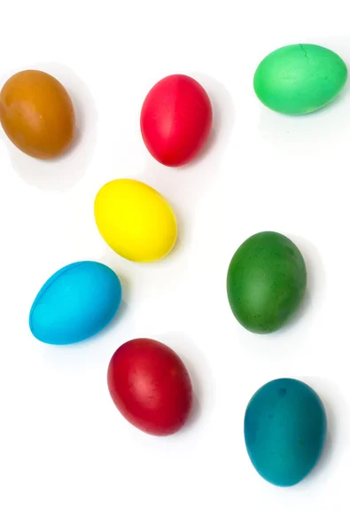 Раскрашенные яйца к празднику . — стоковое фото