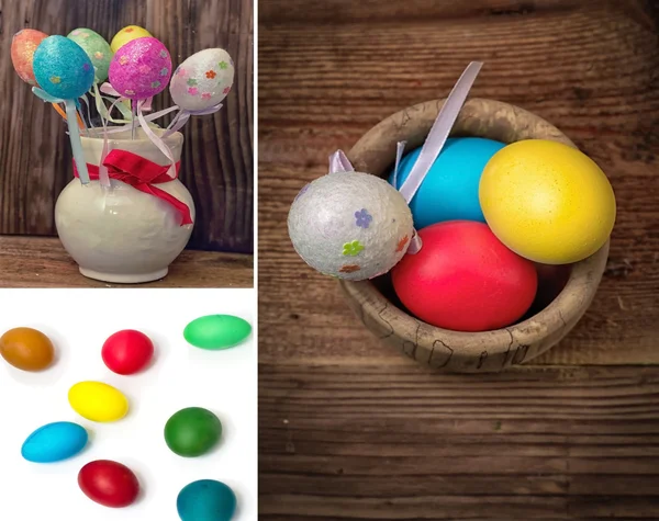 Painted eggs to the holiday — Stock Photo, Image