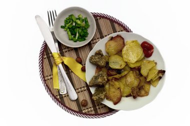 karaciğer ile fırında patates