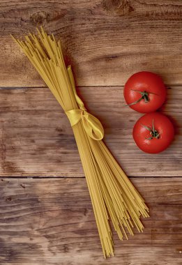 Italiana makarna ve domates