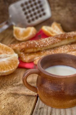 bir test ile portakal lezzetli pişirme.