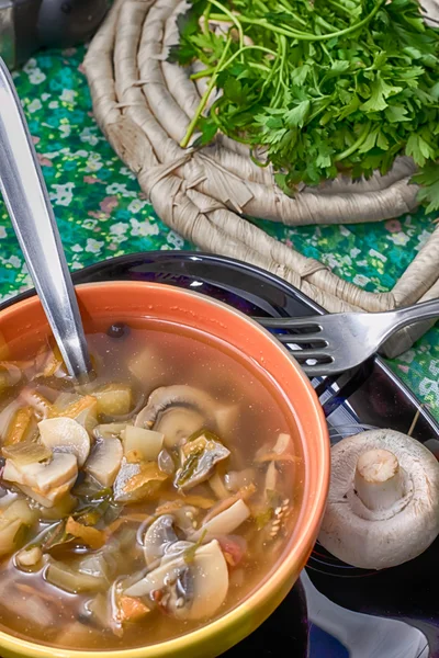 Mushroom soup — Stock Photo, Image