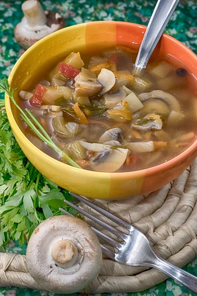Mushroom soup — Stock Photo, Image