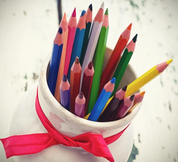 Pencils of different paints — Stock Photo, Image