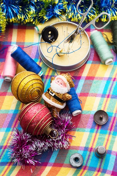 Instruments de réparation de vêtements et de fils — Photo