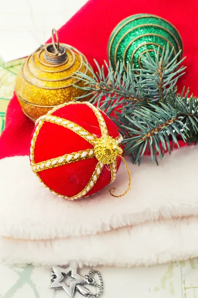 Traditionella juldekorationer för nyårshelgen — Stockfoto