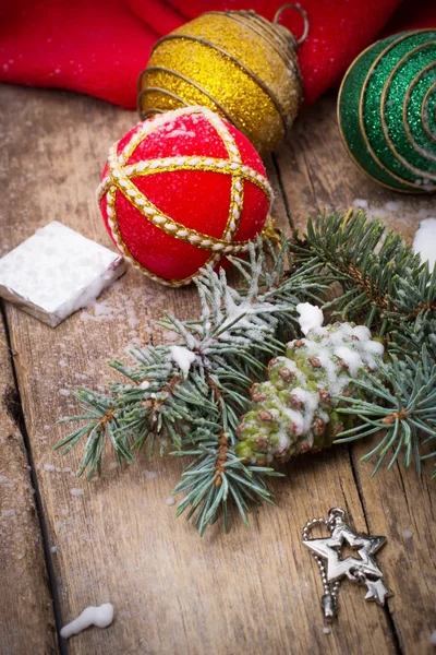 Decorazioni di Natale tradizionali per vacanze di anno nuovo — Foto Stock