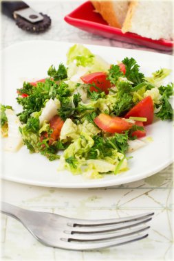 Taze sebze salatası