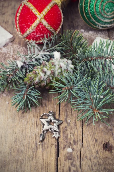 Decoratie en speelgoed tijdens de wintervakantie — Stockfoto