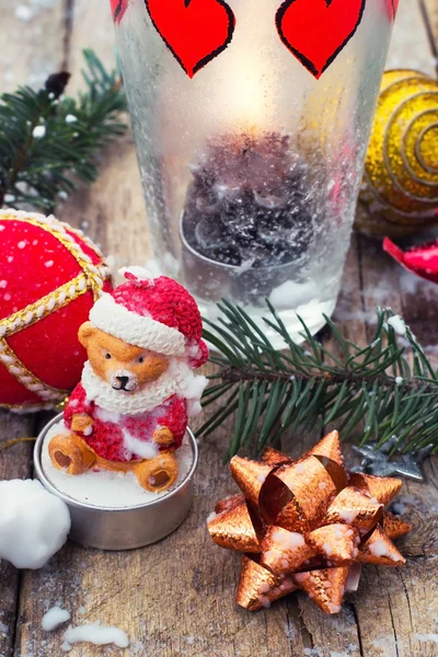 Decoração de Natal e brinquedo durante as férias de inverno — Fotografia de Stock