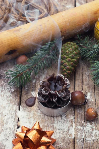 Décoration de Noël et jouet pendant les vacances d'hiver — Photo