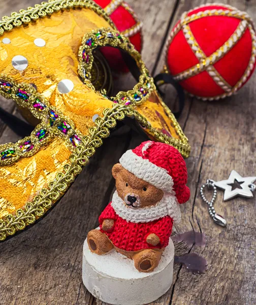 Christmas and new year accessories and decorations — Stock Photo, Image