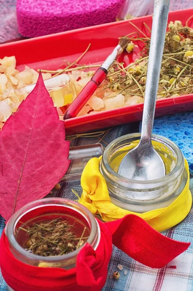 Drogas, cosméticos naturales Spa —  Fotos de Stock