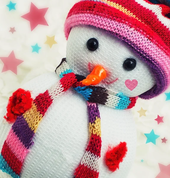 Toy-Christmas snowman — Stock Photo, Image