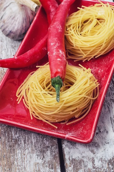 Pastas de tagliatelle —  Fotos de Stock