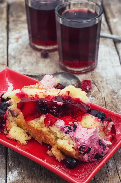 Crushed fruit cake — Stock Photo, Image