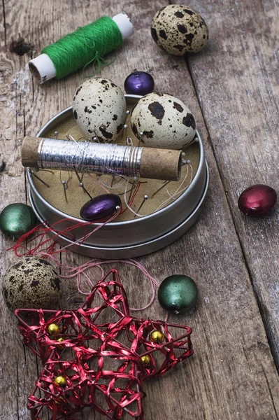 Preparación de decoraciones de Pascua — Foto de Stock