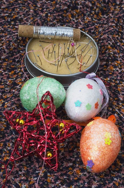 Preparation of Easter decorations — Stock Photo, Image