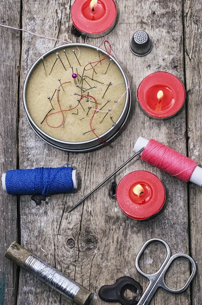 Artesanais e instrumentos de vestuário para reparadores — Fotografia de Stock