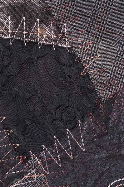 Tecido têxtil tecido manualmente tecido — Fotografia de Stock