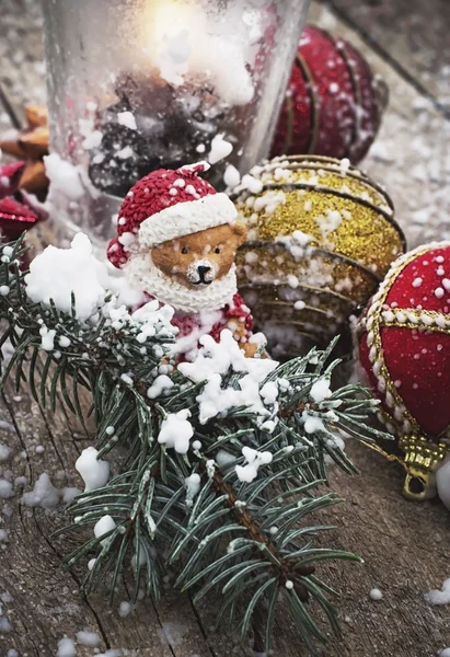 Velho cartão de Natal — Fotografia de Stock