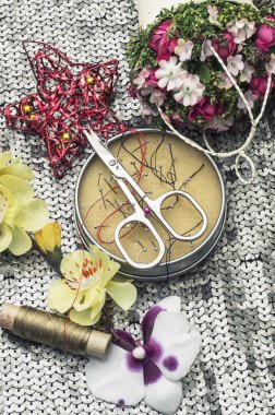 sahne dikiş faaliyetleri için Araçlar