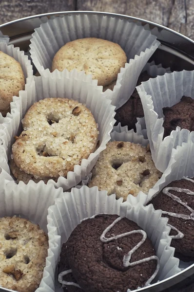 Home baked cakes for tea — Stock Photo, Image