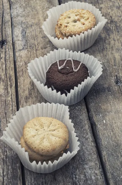 Home baked cakes for tea — Stock Photo, Image