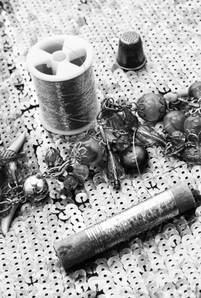 Antichi accessori per cucire — Foto Stock