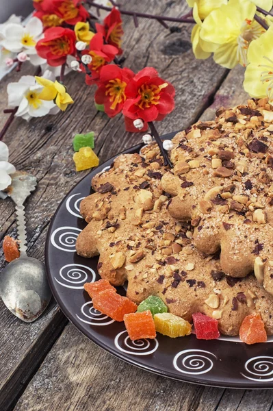 Nakrętka cookie pieczenia domu — Zdjęcie stockowe