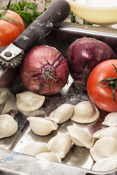 Ukrainian dumplings — Stock Photo, Image