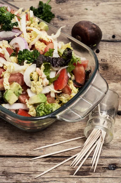 Salad of fresh vegetables — Stock Photo, Image