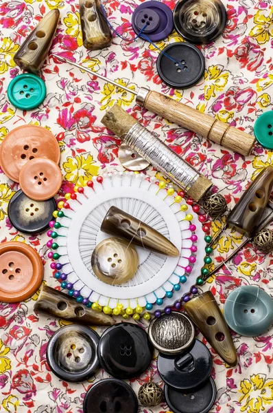 Швейные инструменты — стоковое фото