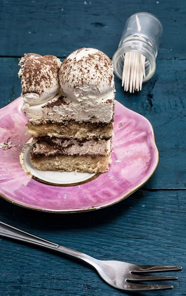 Ciasto z kremem kawowym — Zdjęcie stockowe