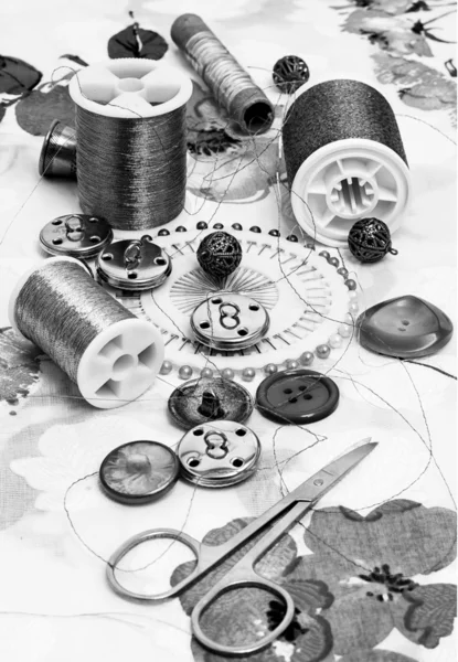 Accessories for embroidery and sewing — Stock Photo, Image