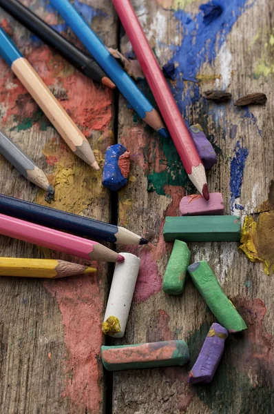 Color paints in old style — Stock Photo, Image