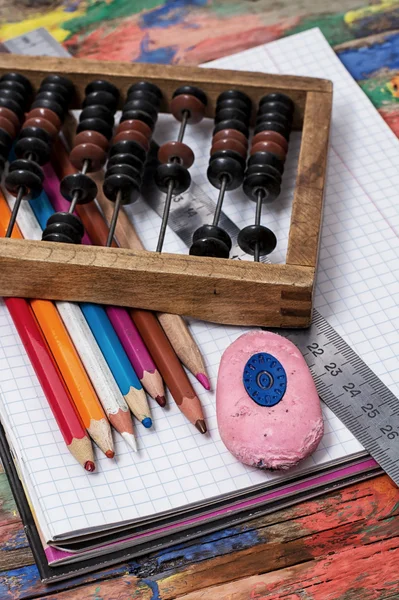 Skolan objekt och tillbehör — Stockfoto