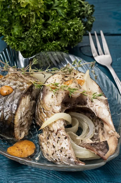 Roasted fish — Stock Image Roasted fish Royalty Free Stock Photos