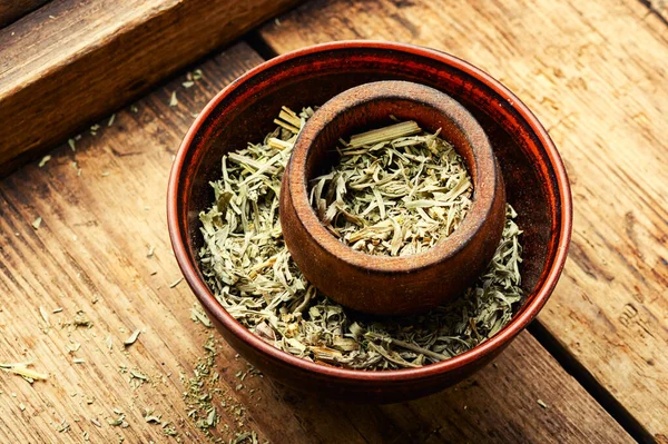 Dried Wormwood Absinthe Homeopathic Herbs Alternative Medicine — 图库照片