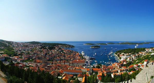 Hvar panorama — Zdjęcie stockowe