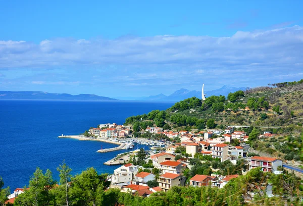 Podgora azurblaue Ansicht — Stockfoto